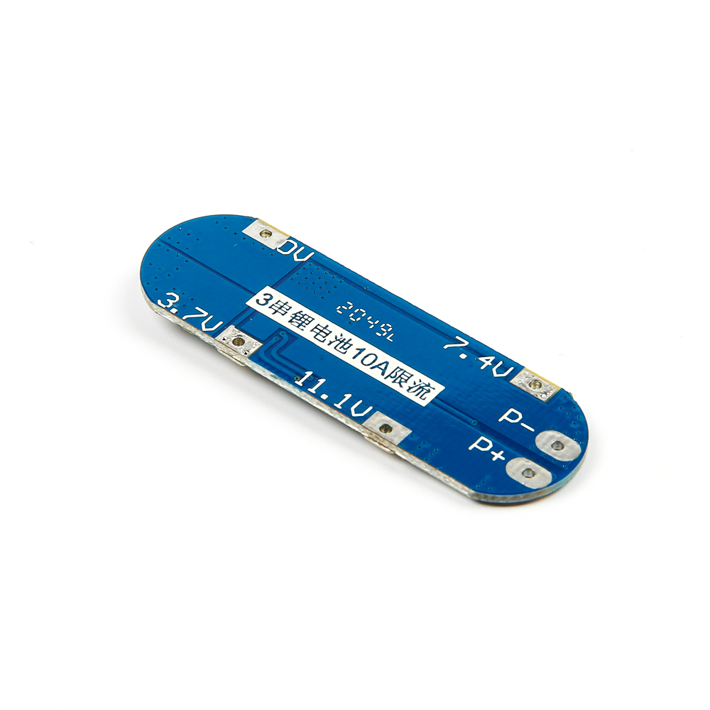 Плата защиты (BMS) для 3 аккумуляторов 18650 с защитой от перезаряда и переразряда, 11.1/12/12.6в 5A